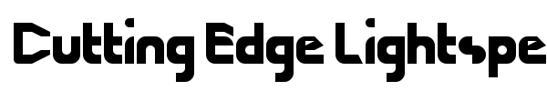 Cutting Edge Lightspeed font preview